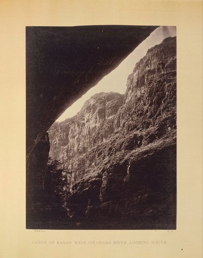 Canyon of Kanab Wash, Colorado River, Looking South by William H. Bell